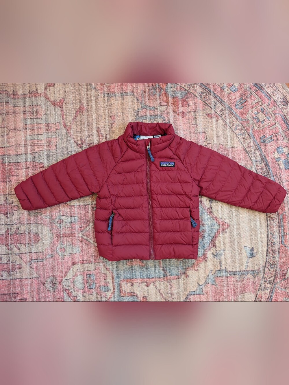 Patagonia Toddler Down Sweater Wax Red Quilted Puffer Jacket